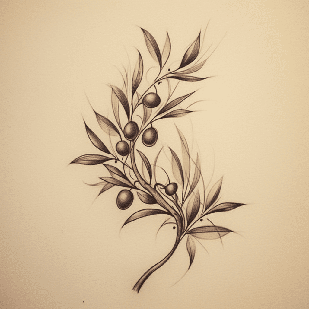olive tattoo