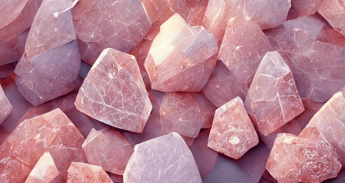 rose quartz stones