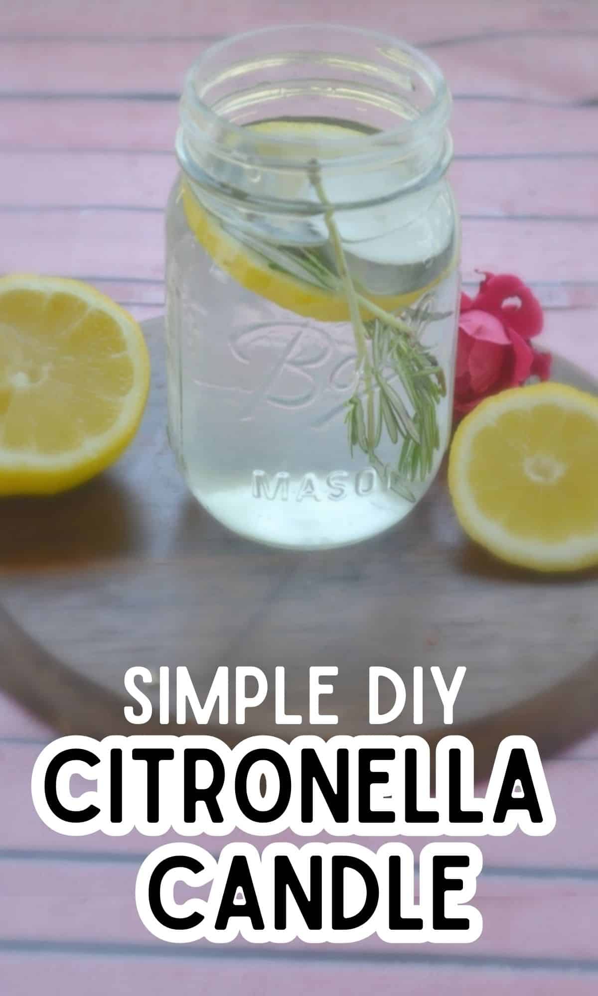 how to make Simple diy citronella candles
