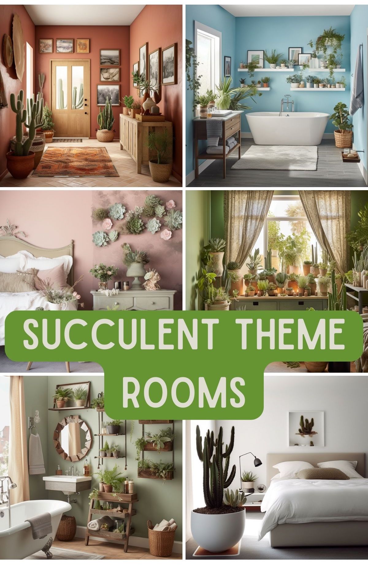 succulent theme room ideas and inspiration for decor