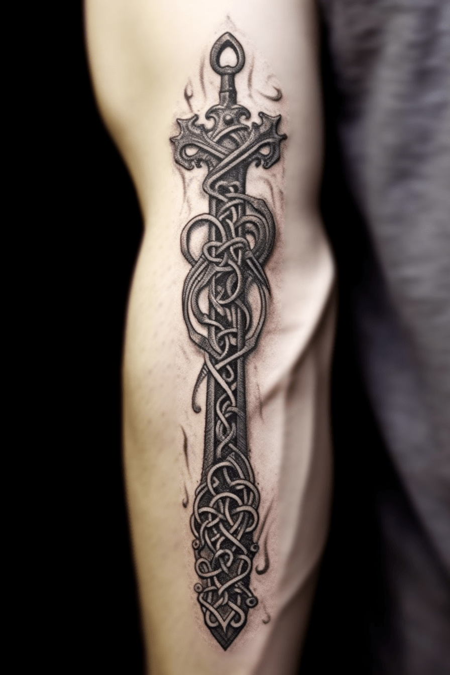 celtic sword tattoo