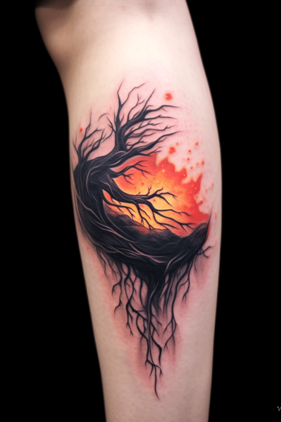tattoo symbolising new beginnings growth and letting go
