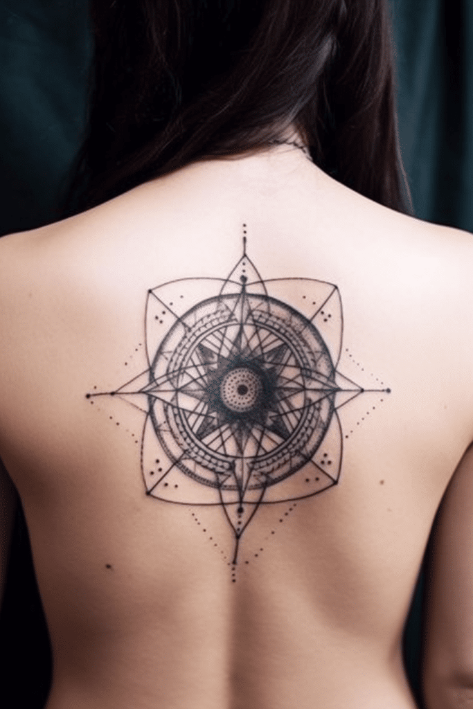 geometric pattern tattoo