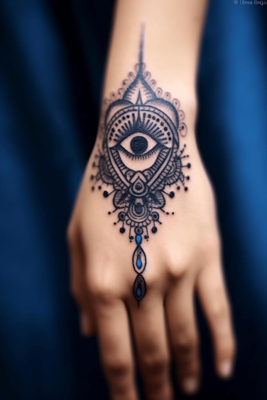hand of Fatima tattoo evil eye symbol hamsa