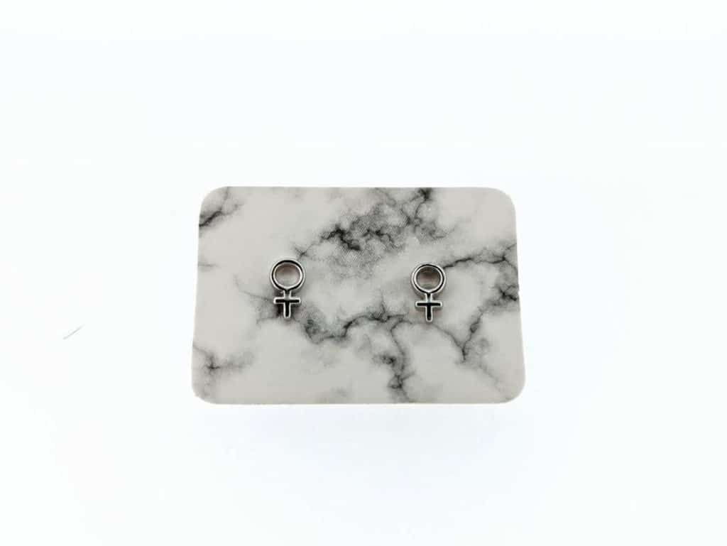 feminist symbol earrings