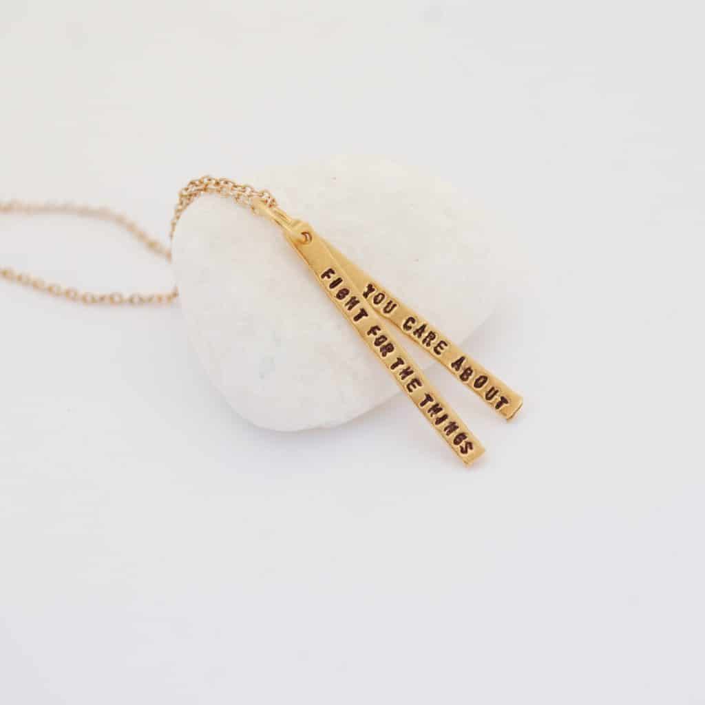 fight for the things you care about jewelry