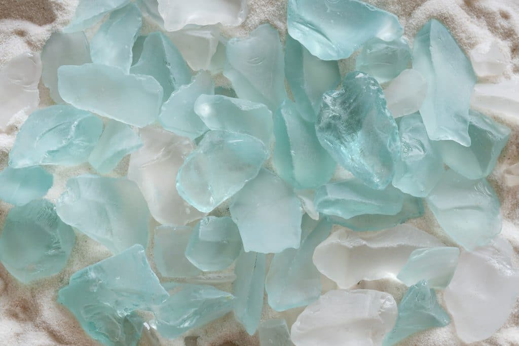 light turquoise sea glass 
