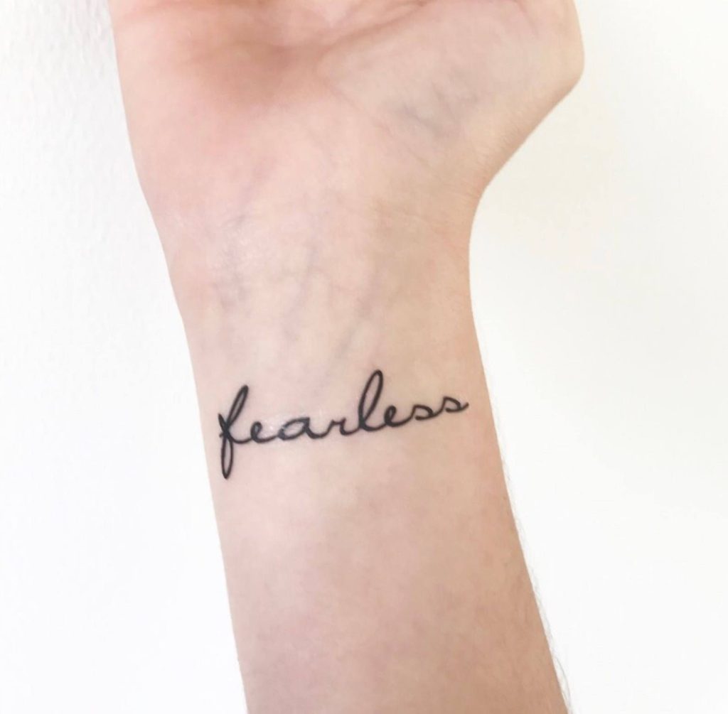 fearless wrist tattoo 