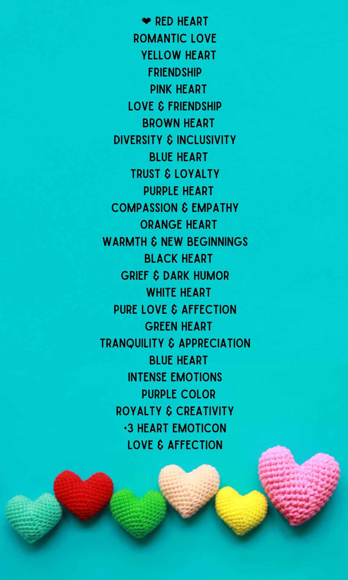heart color emoji meanings