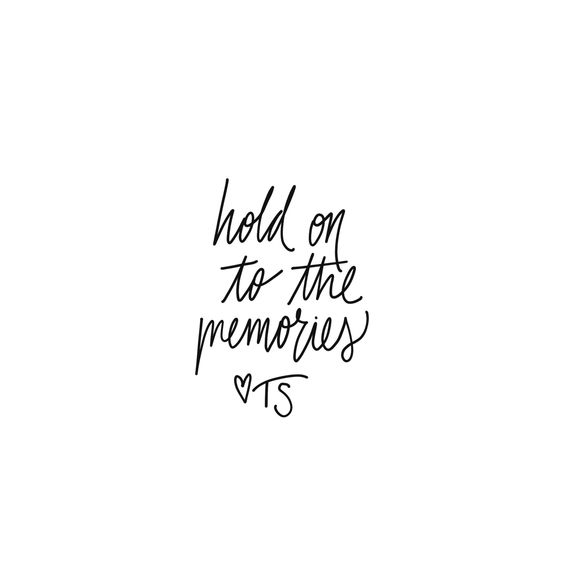 hold on to the memories, ts 