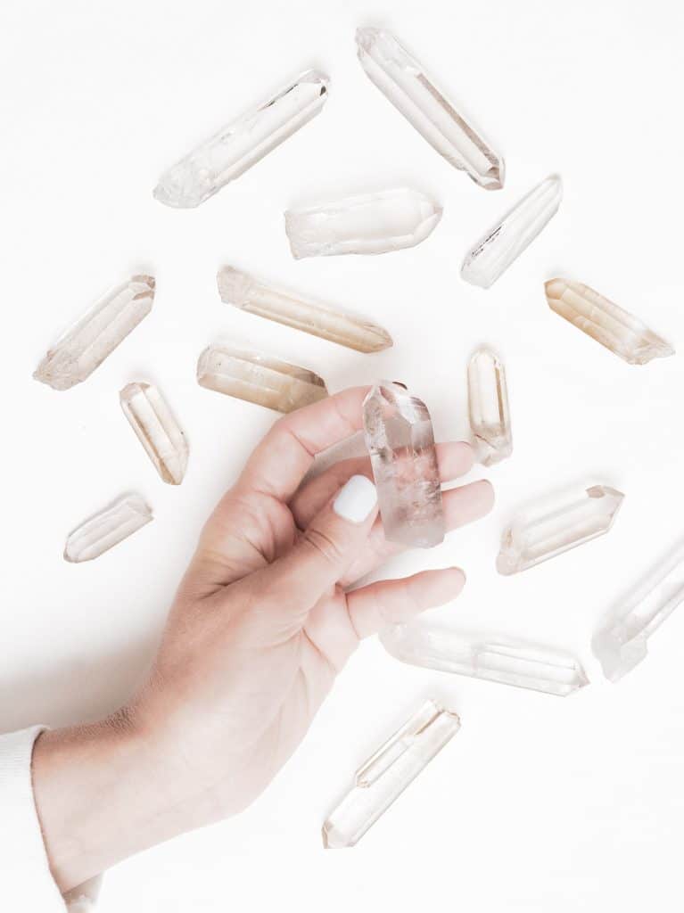 clear quartz chakra placement