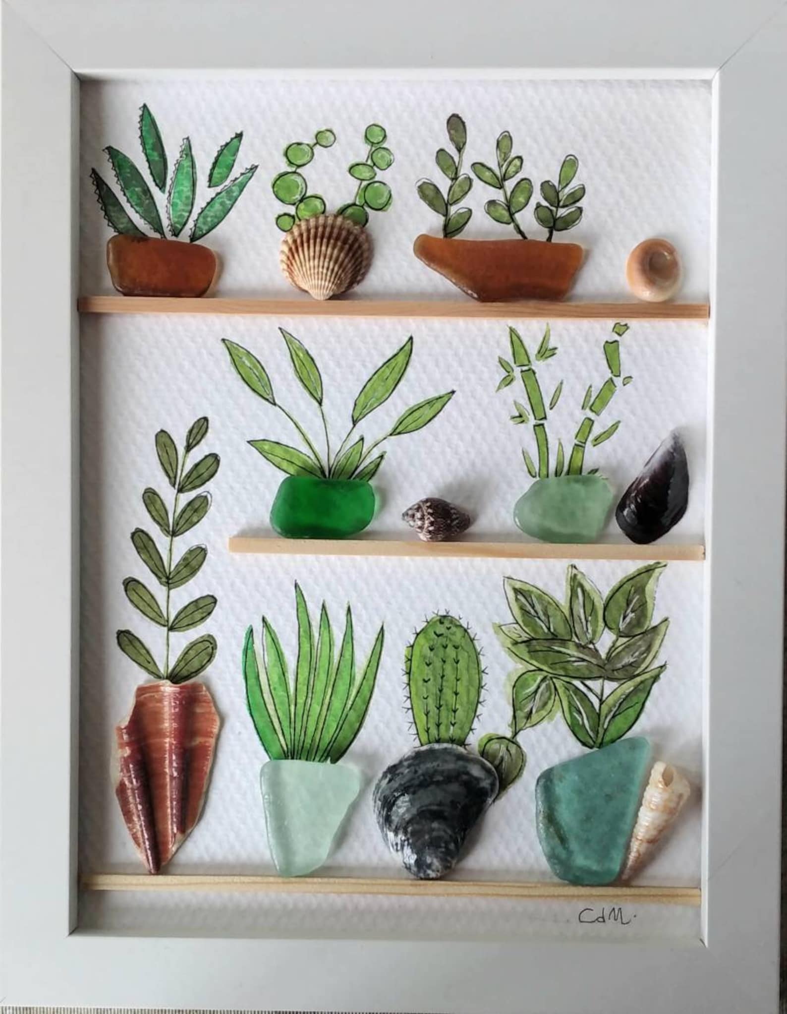 sea glass artwork 