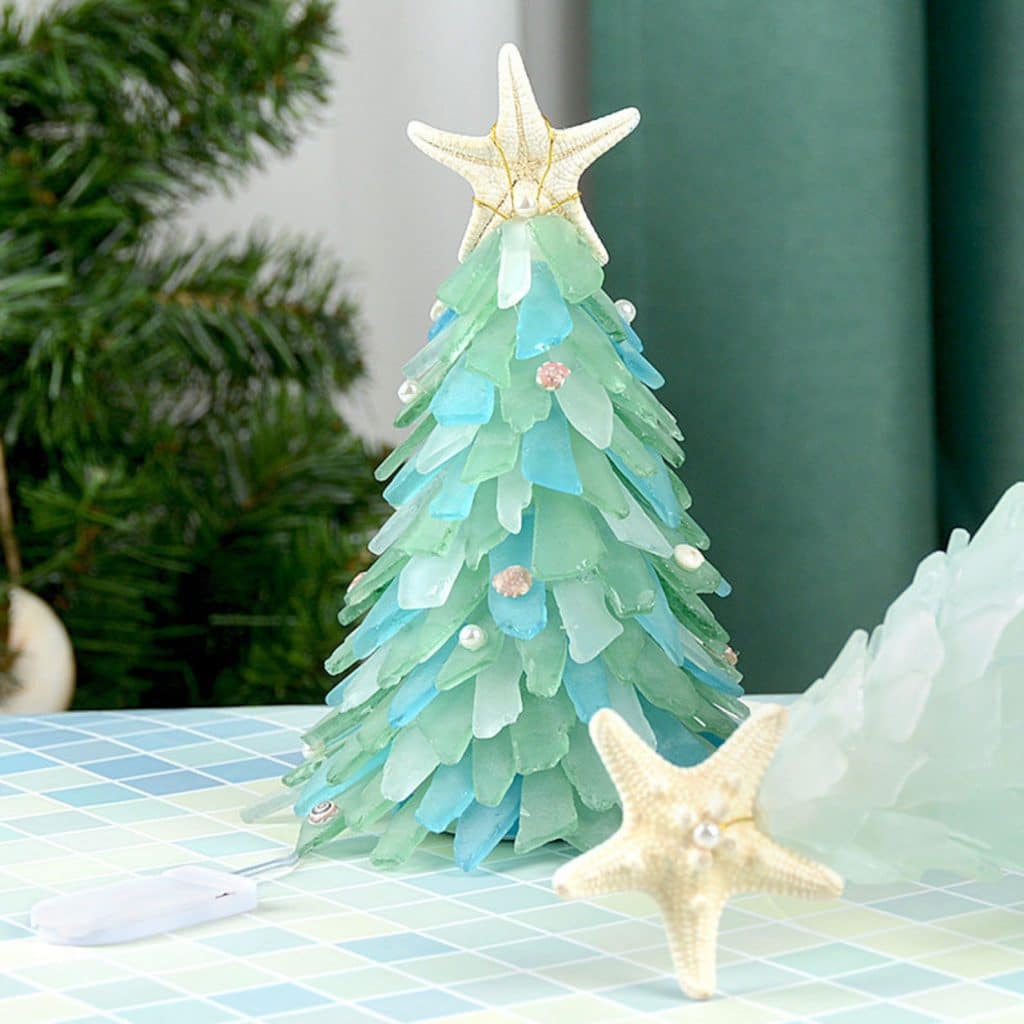 sea glass christmas tree 