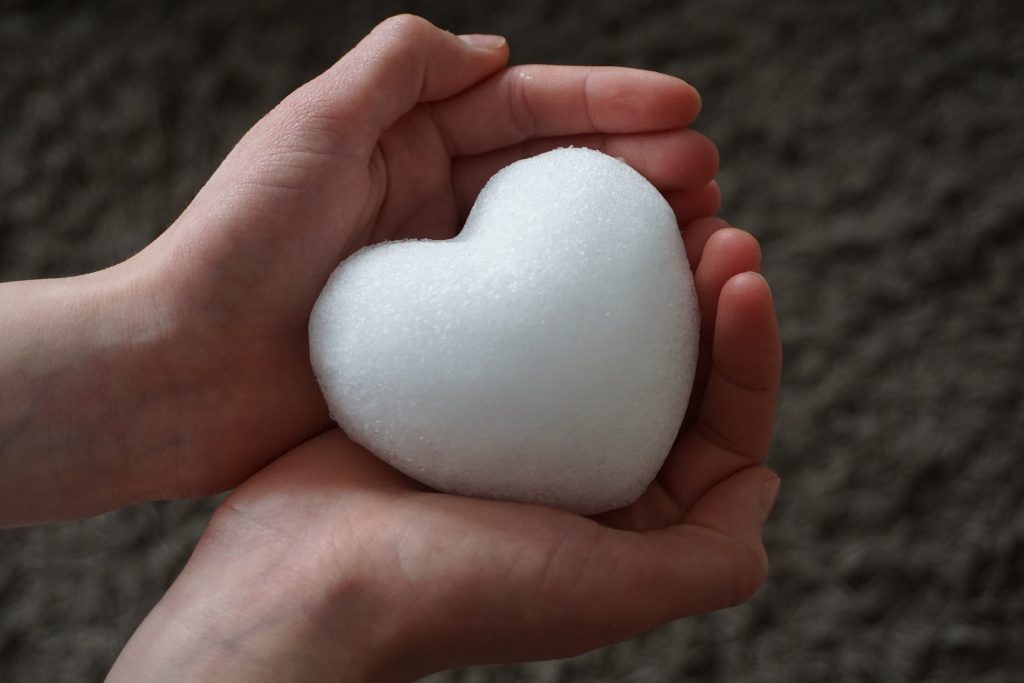 white heart