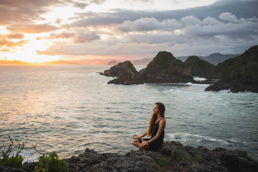 woman by the ocean 
