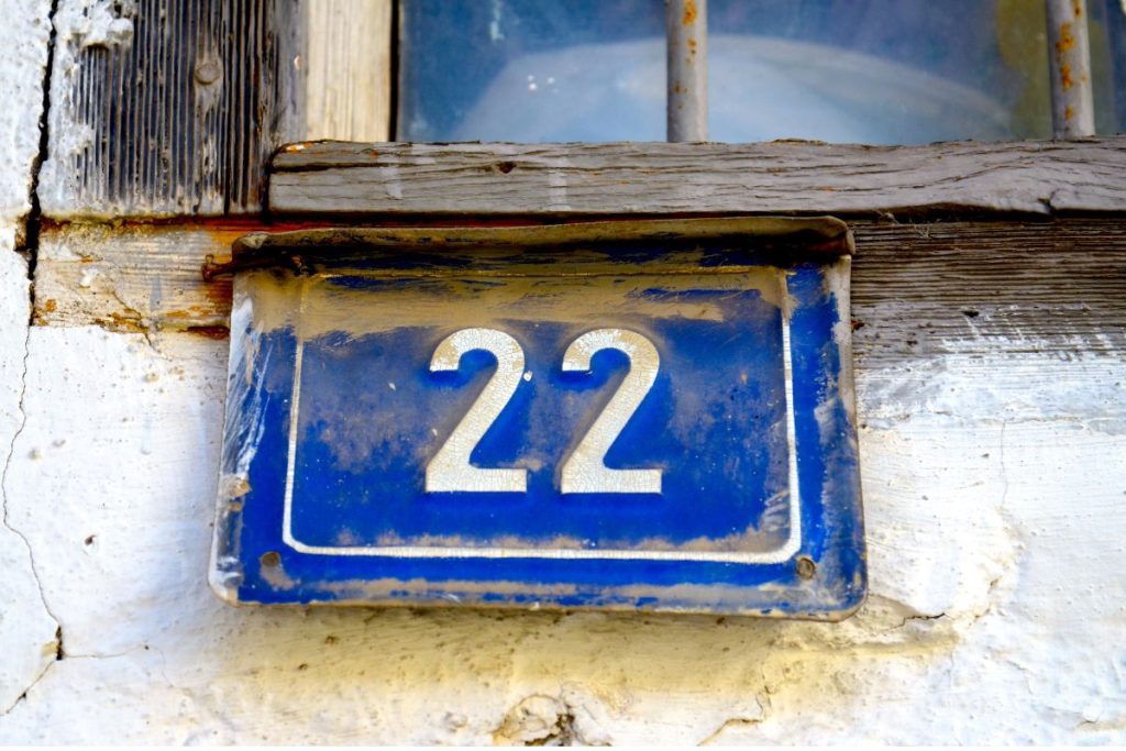 house number 22