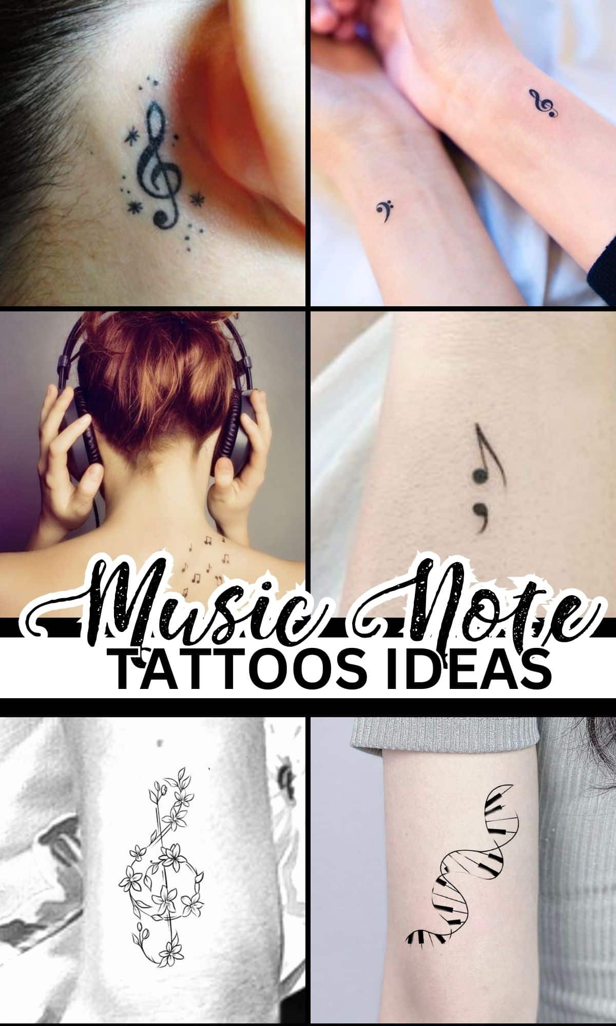 music note tattoos 