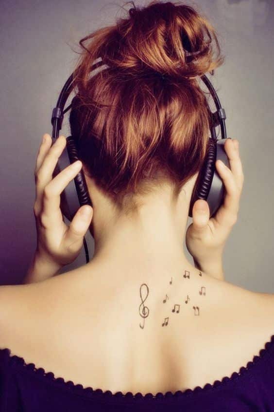 music note tattoos 