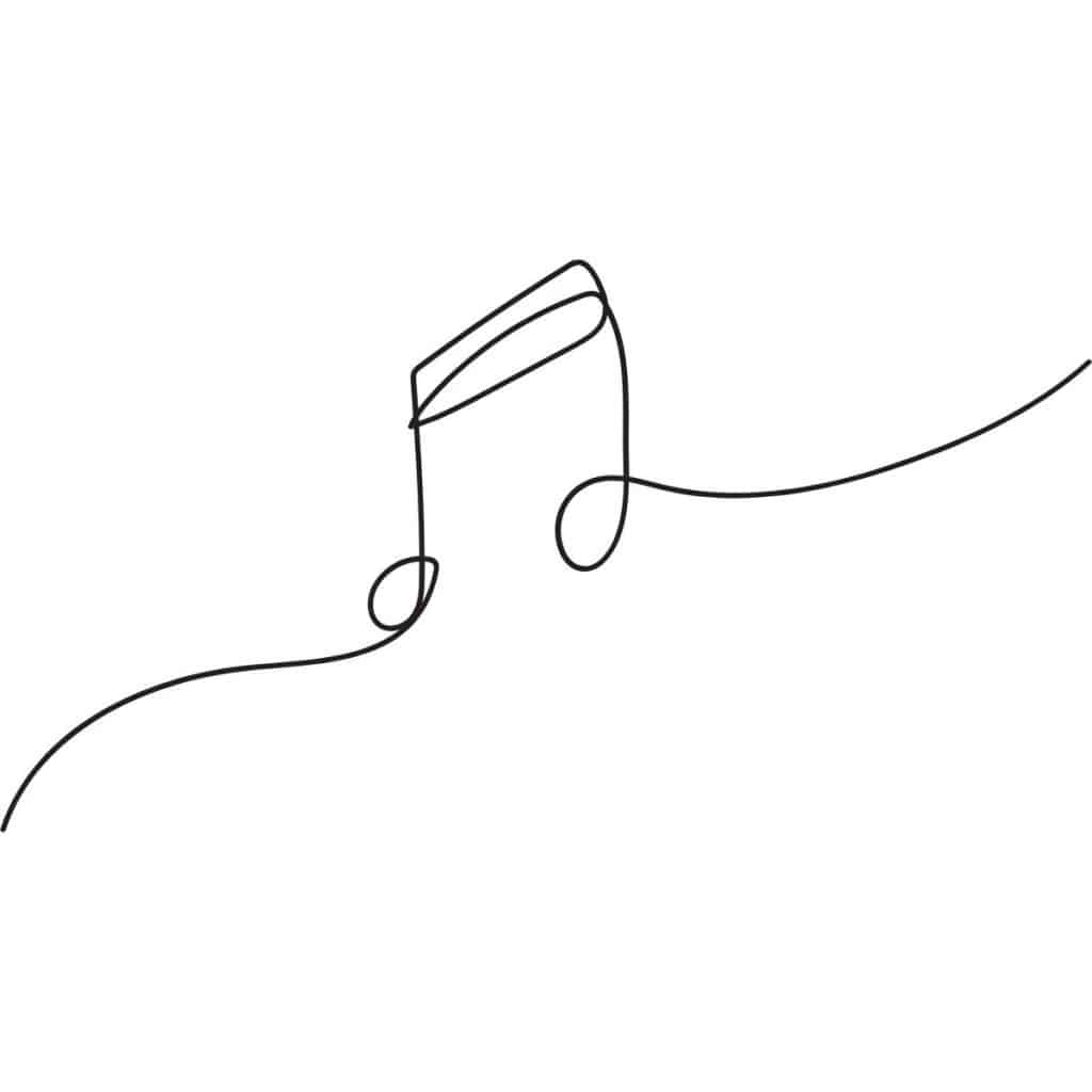music note tattoos  line art tattoo 