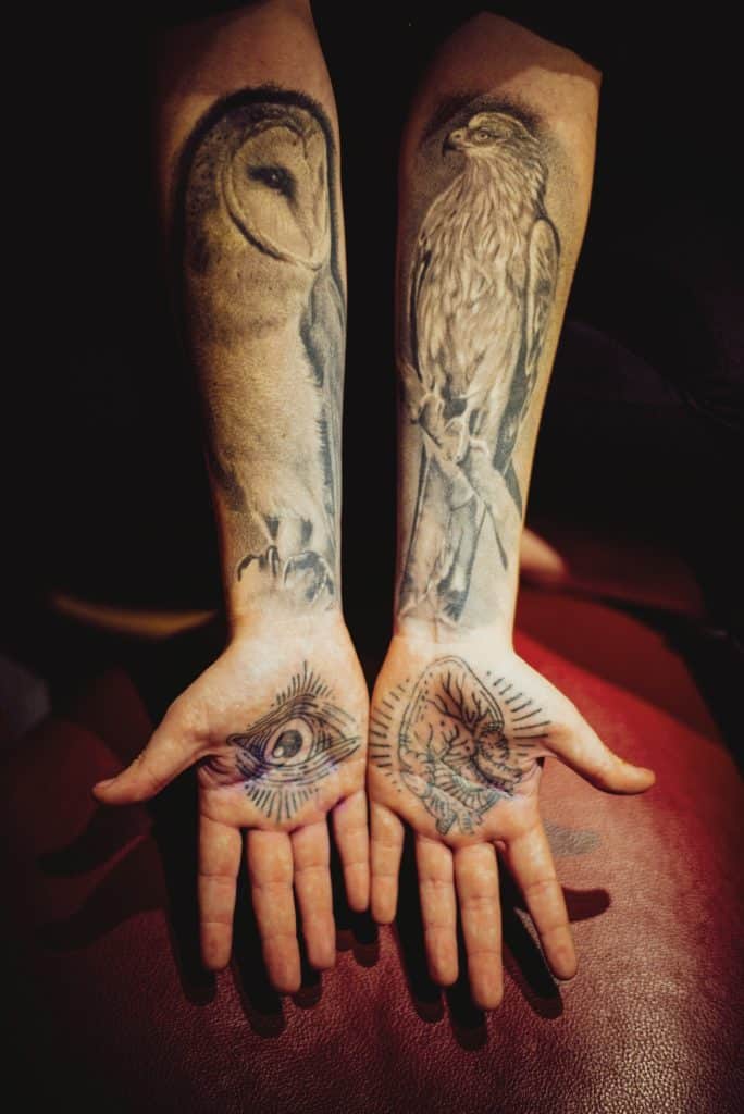 owl and eagle tattoos