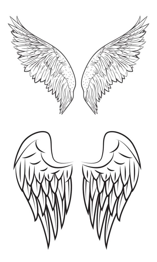 angel wings tattoo designs 