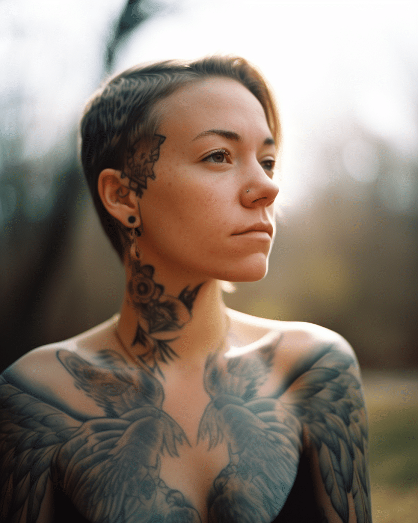 angel wings tattoo