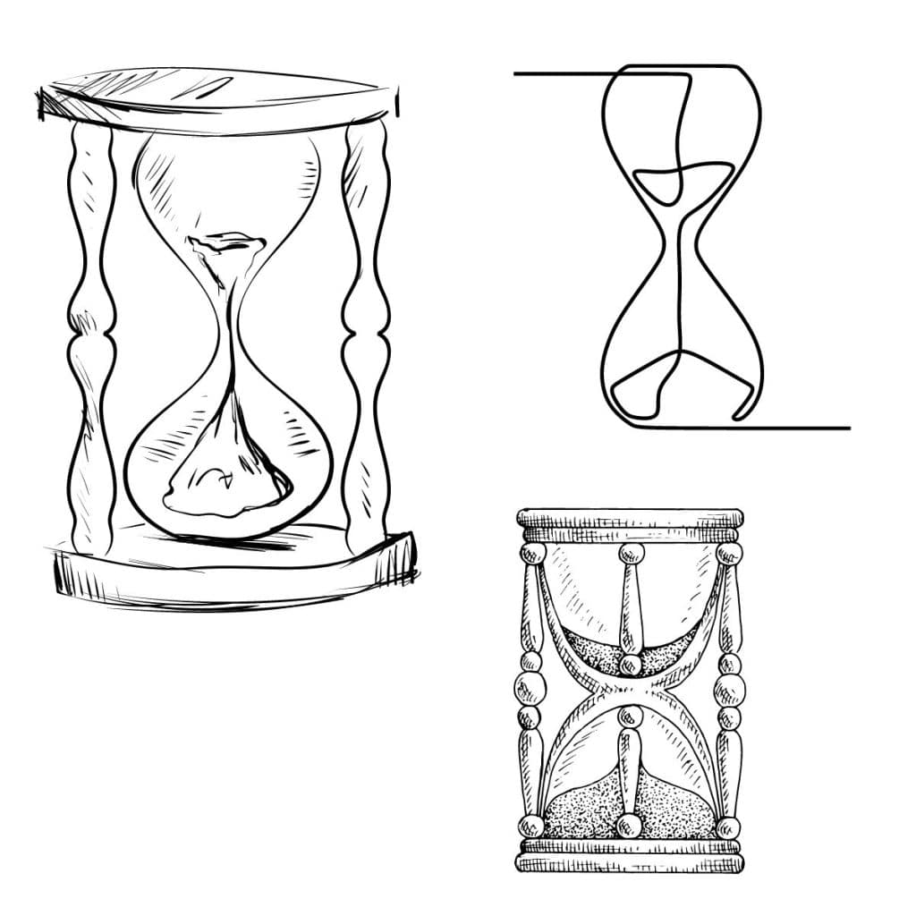 hour glass symbol of letting go 