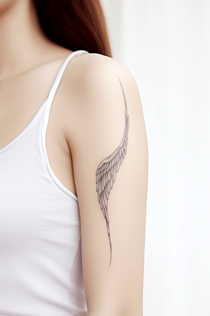 broken wings angel wings tattoo