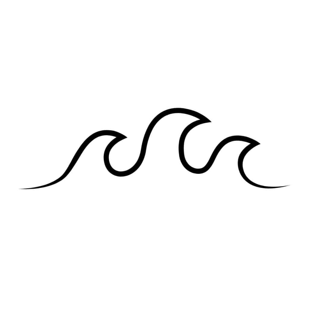 the wave symbol is a symbol of letting things go 