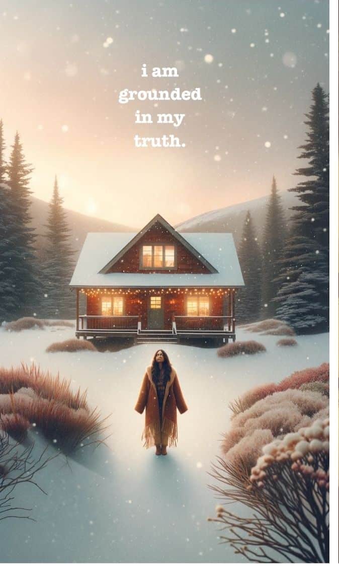 I am grounded in my truth free printable affirmation card