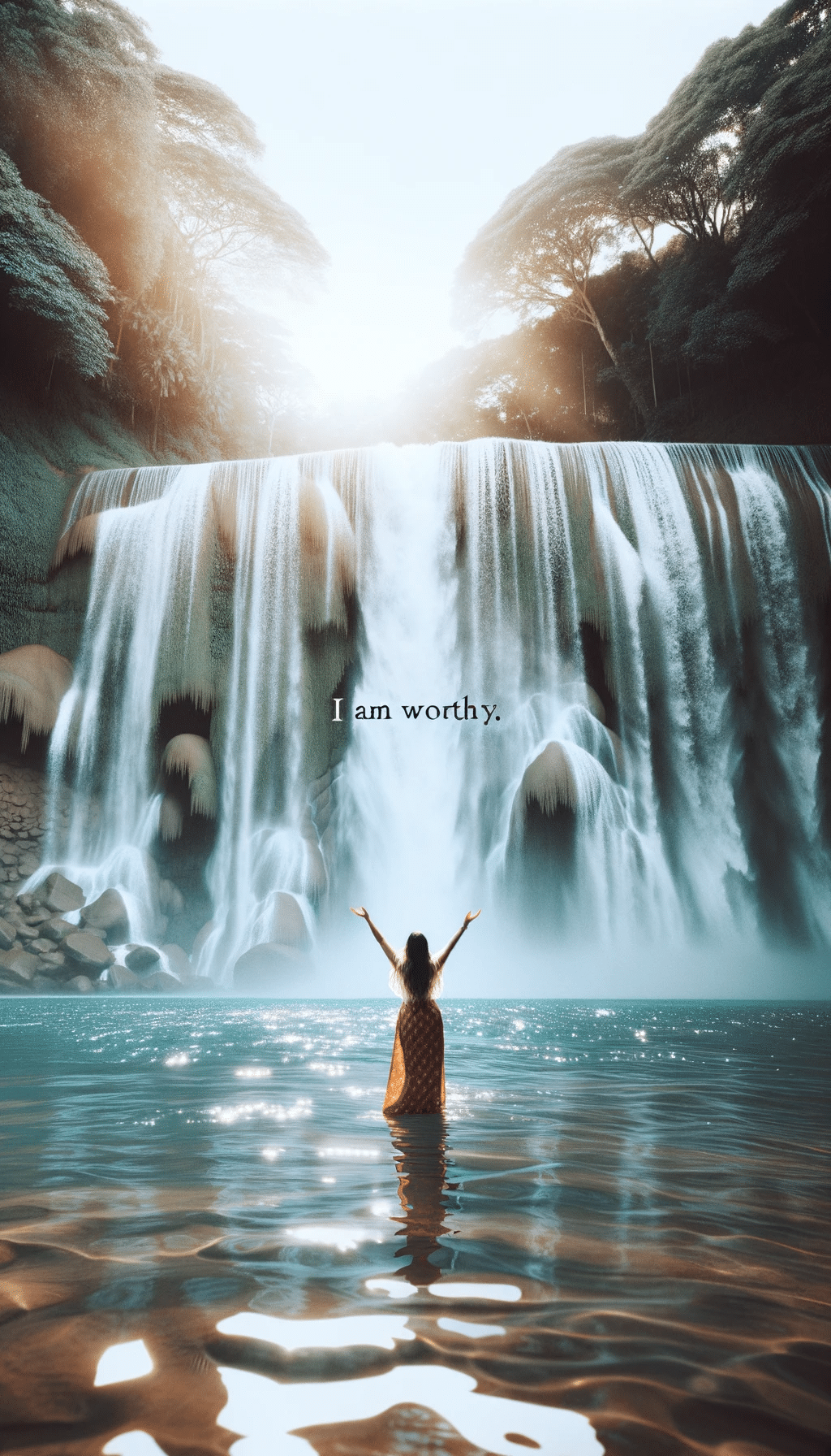 I am worthy free printable affirmation card