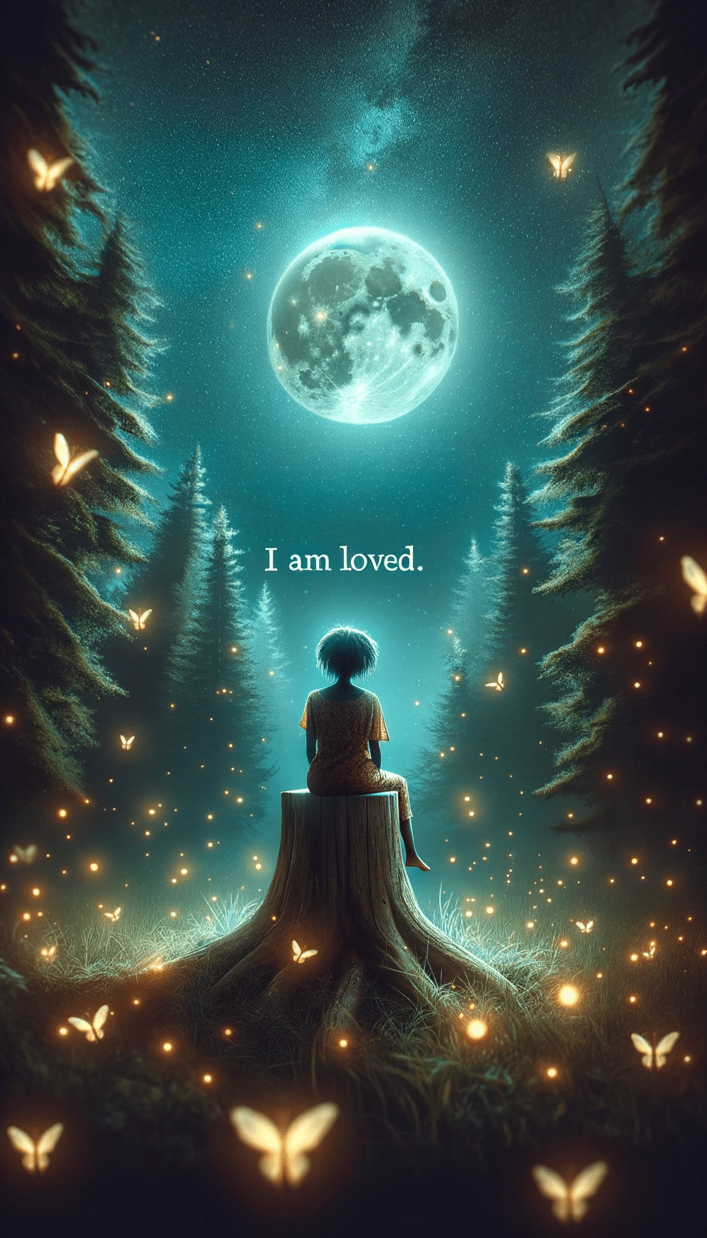 I am loved free printable affirmation card