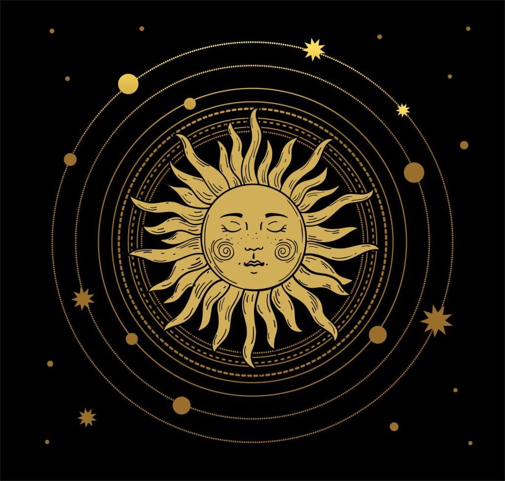 sun tarot graphic