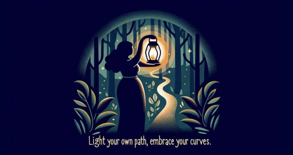 light your own path, embrace your curves
