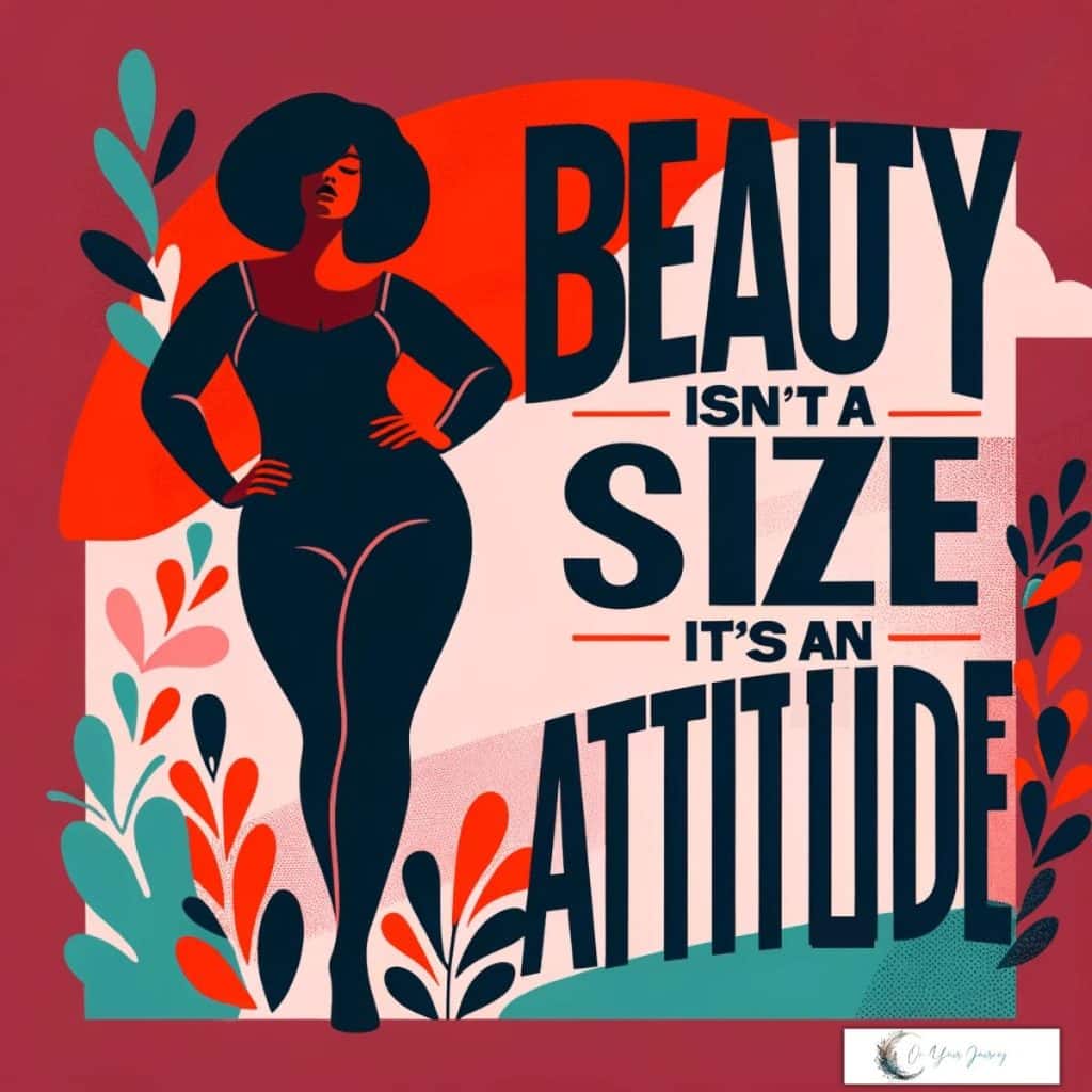 beauty isn't a size its an attitude