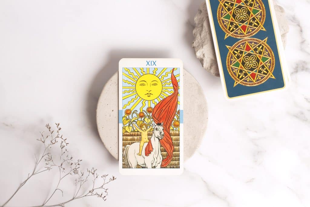 sun tarot card rider Waite