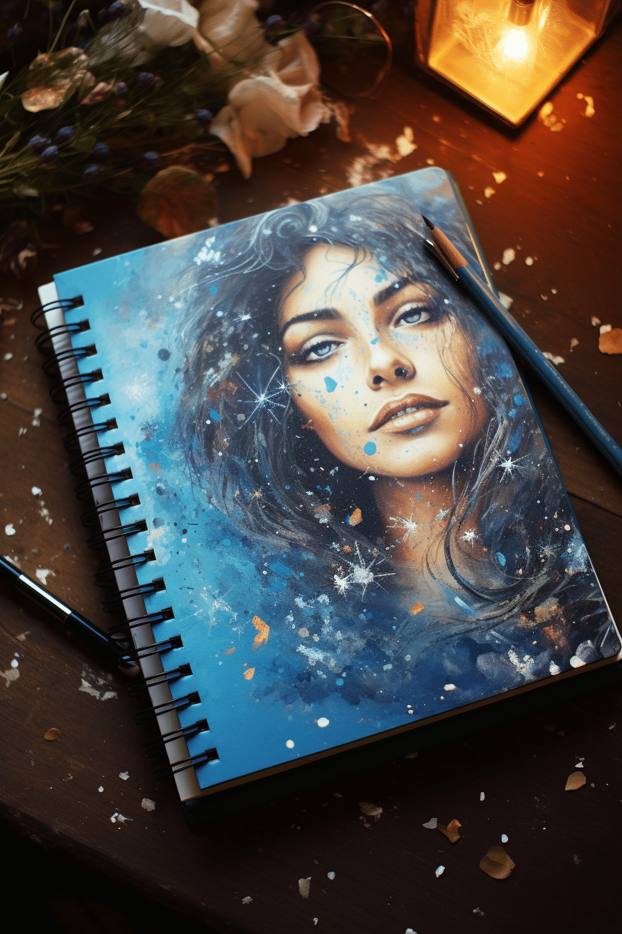beautiful woman journal 