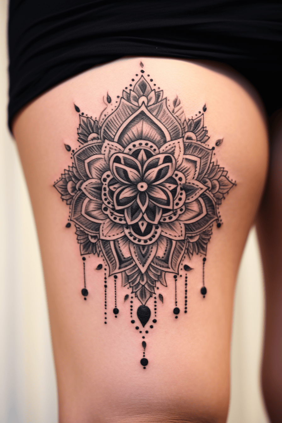 dreamcatcher mandala tattoo design