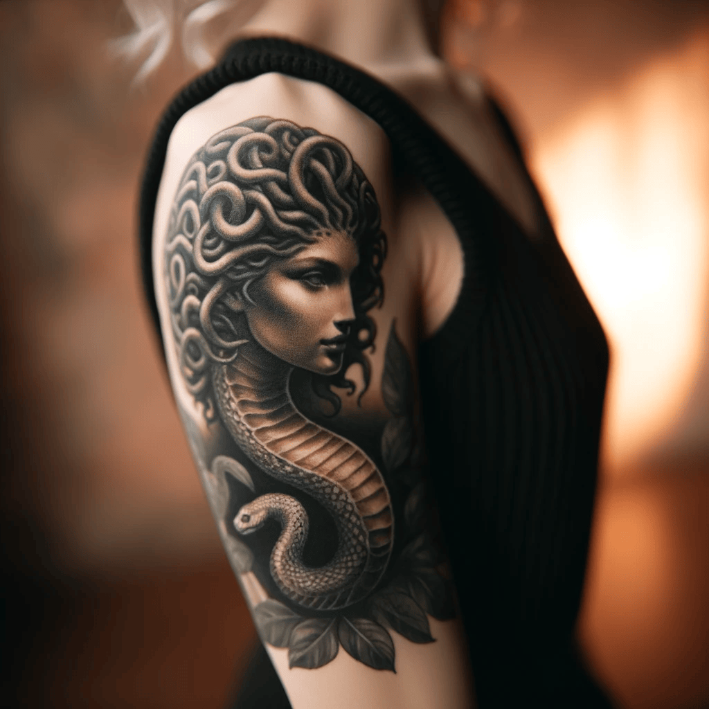 medusa tattoo for female empowerment 