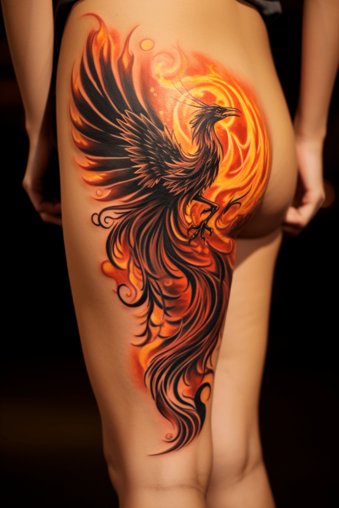 phoenix rising tattoo 