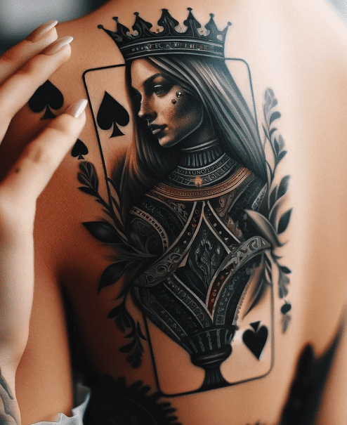 queen of spades tattoo 