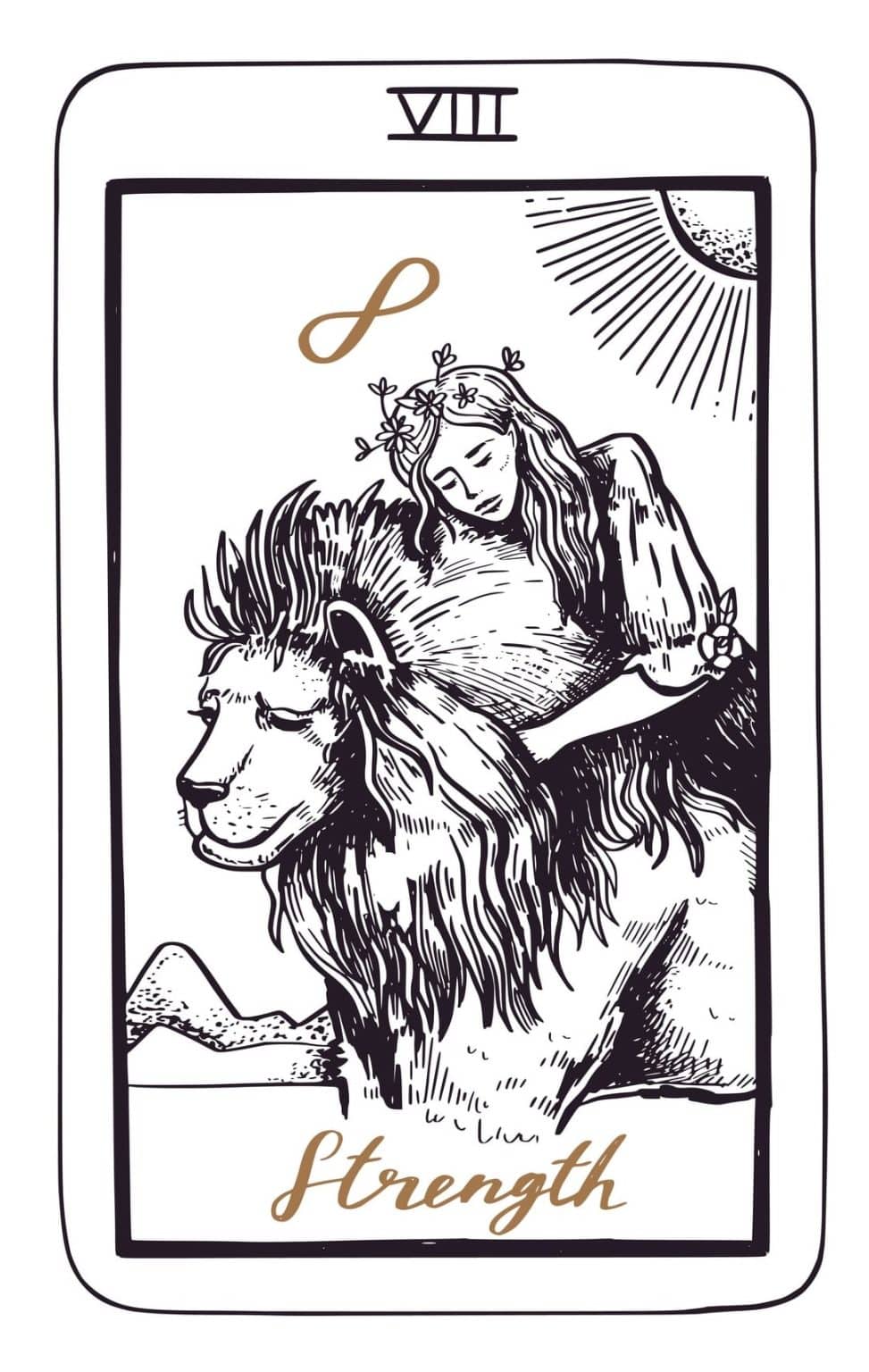 The Strength Tarot Card Meaning Reversed And Upright On Your Journey