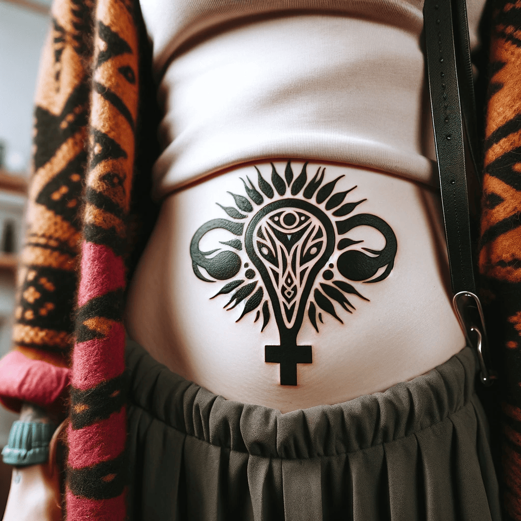uterus tattoo 
