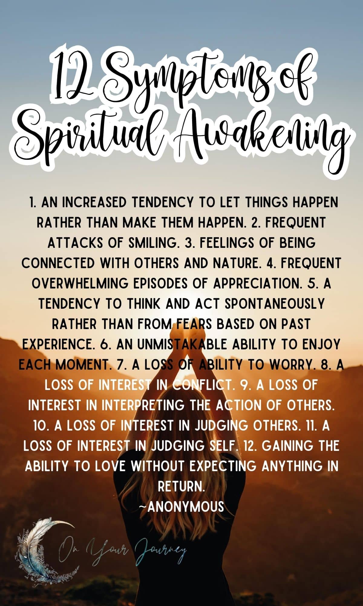 12 symptoms of a spiritual awakening