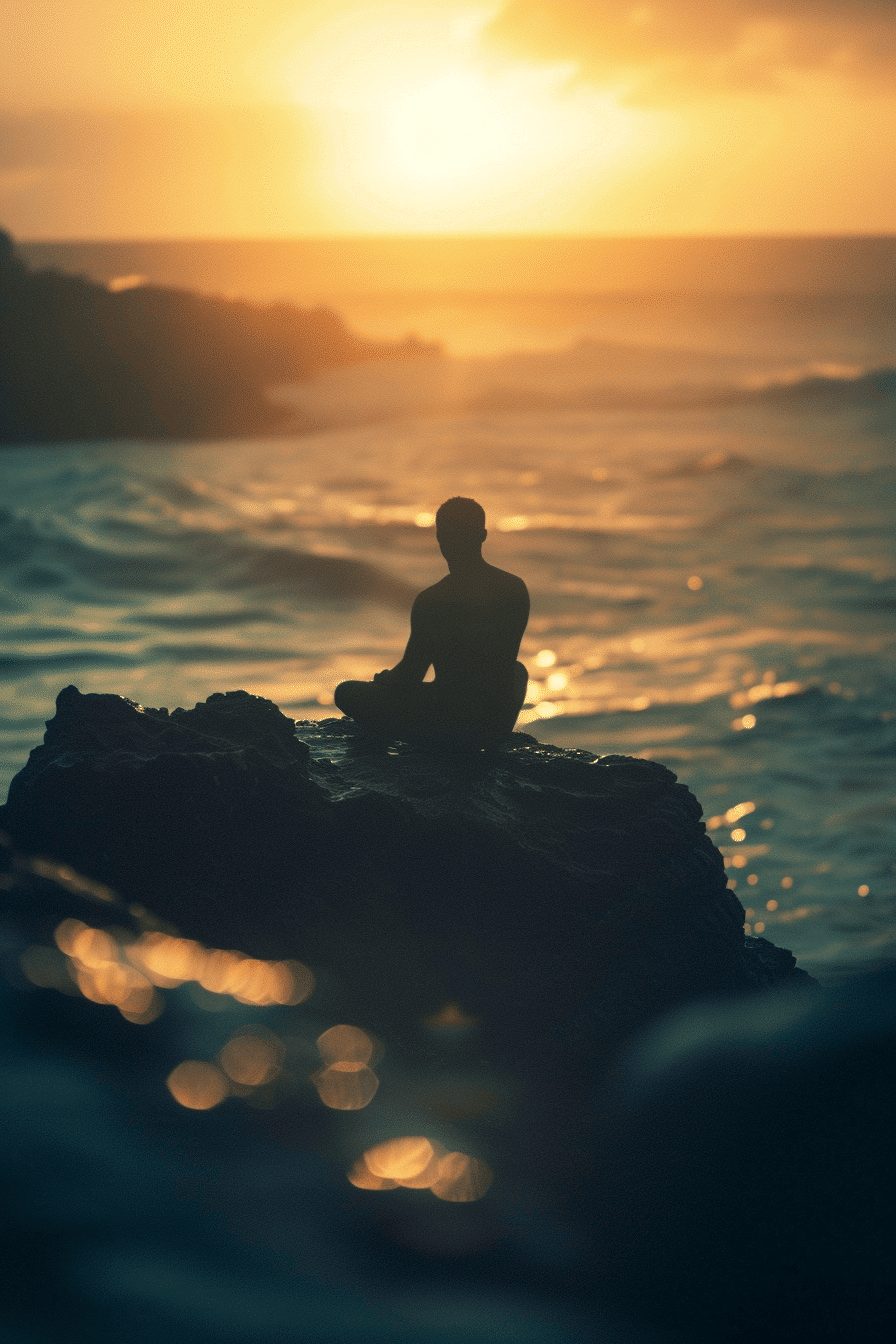 feeling at peace and grounded meditation