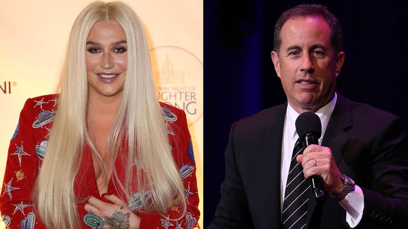 Jerry Seinfeld Rejects Kesha's Hug Three Times