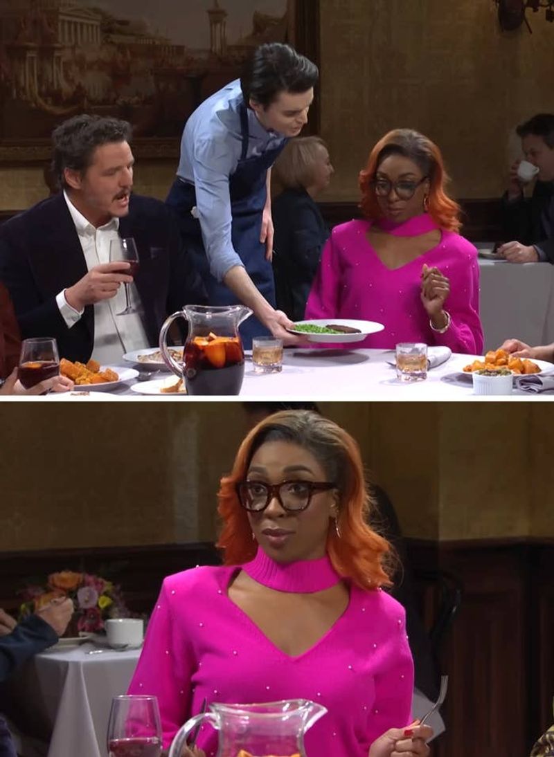 Spilling Food or Drinks on a Famous Person