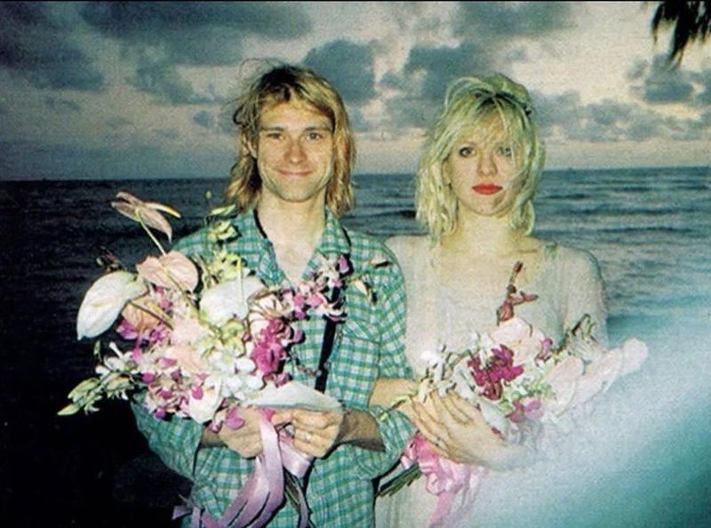 Courtney Love and Kurt Cobain