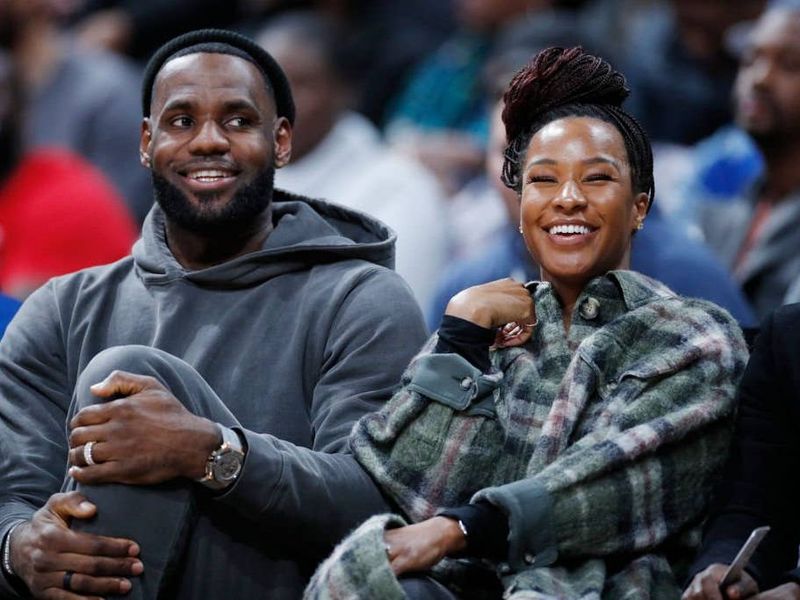 LeBron James and Savannah James