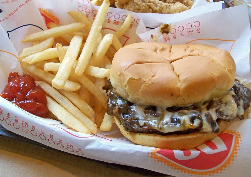 Dairy Queen Grillburger with Mushrooms and Swiss